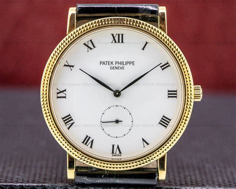 patek philippe calatrava genannt kleine trompete|patek calatrava size.